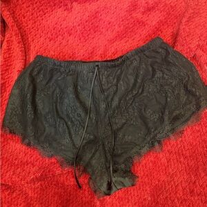 Victoria's Secret Black Lace Sleep Shorts